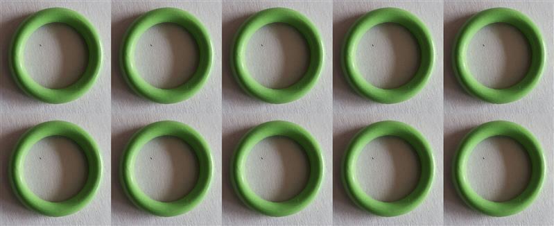 Zestaw O-ringów 15 x 2 mm (10 szt.) z gumy HNBR, do klimatyzatorów samochodowych R12 i R134a