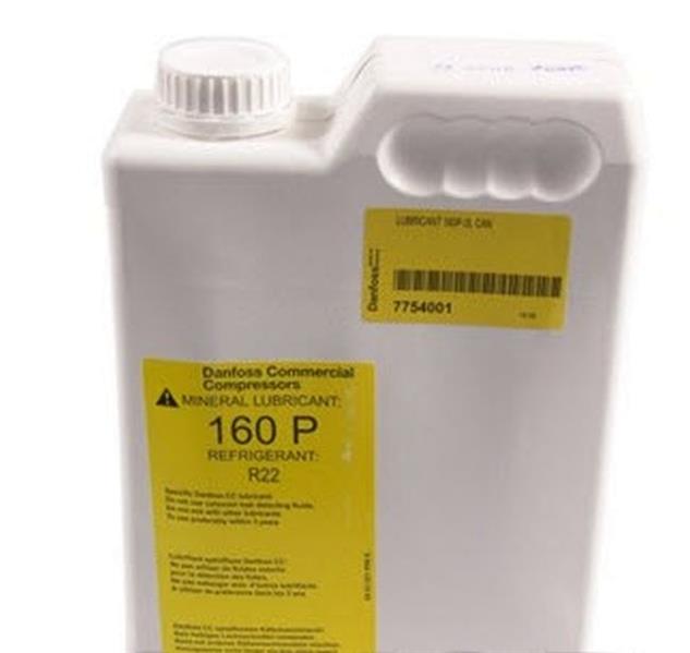 Aceite refrigerante Danfoss 160P (aceite mineral, 2 litros) para compresores Maneurop MT y LT
