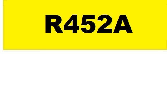 Sticker for refrigerant R452A