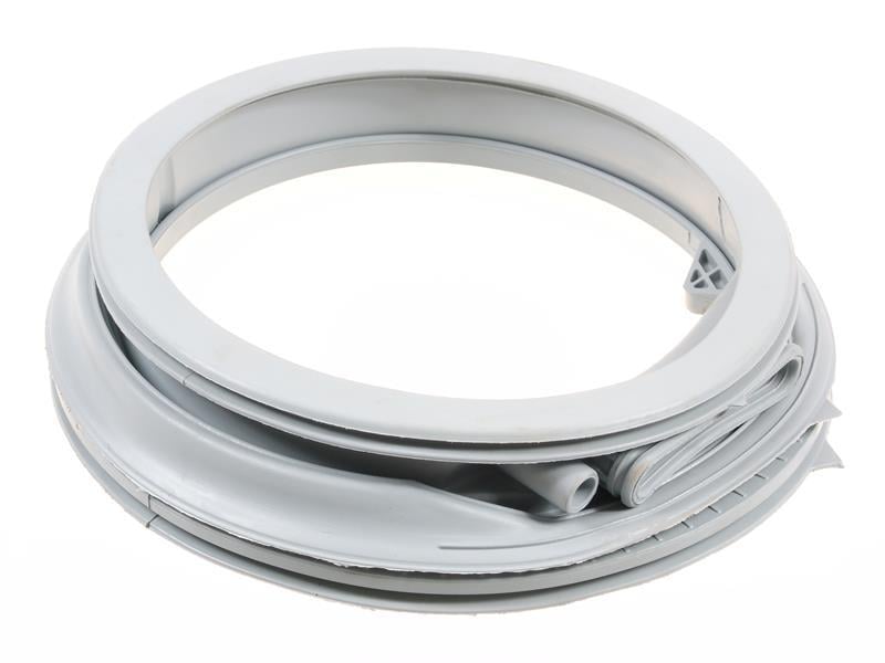 Door gasket (seal), light gray, elastic, alkali resistant, for washing machine of brand ZANUSSI, drier, jet system (1242635405)