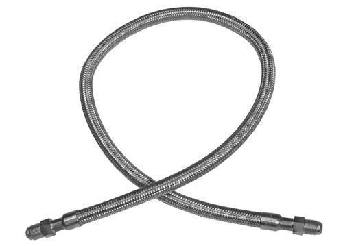 Stainless steel flexible hose Carly with nickel plated steel connectors SYS 1003 MMS solder connection 10 mm, fits R32