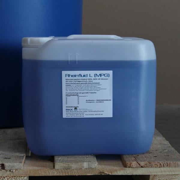 Rheinfluid L (MPG) 20 kg / 19,2 L Anticongelante concentrado con protección anticorrosiva, dilución al 25%.