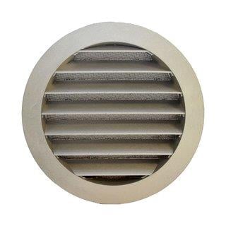 Ventilation grille for spiral duct, exhaust grille with insect screen