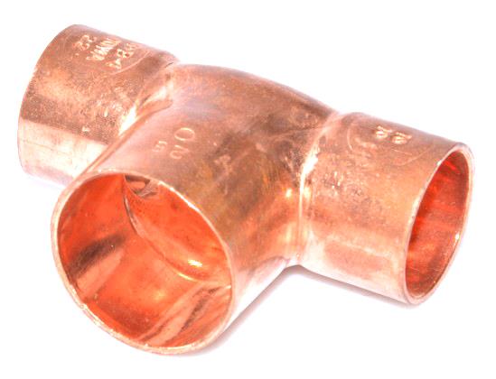 Copper T-piece reduces i / i / i 22-28-22 mm, 5130