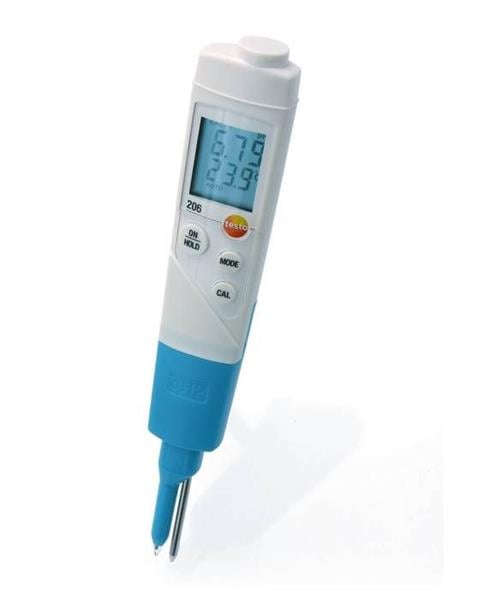 testo 206-pH2, miernik pH/temperatury dla mediów pólstalych