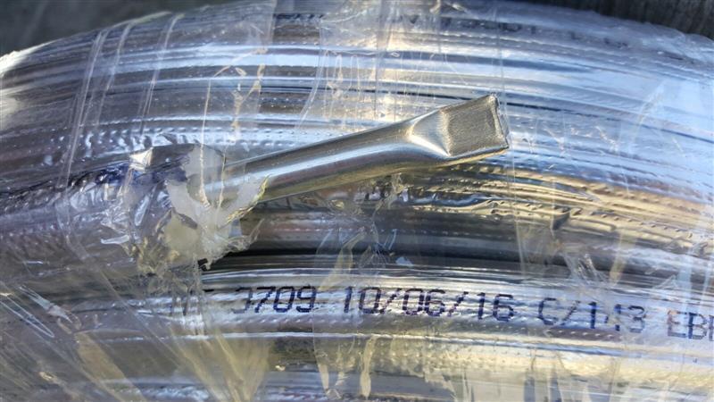 Aluminium tube Isolated, 5/8 "- 1.5 mm (16 mm), Packing 50 m