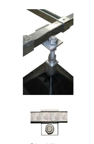 Prolongación para soporte de techo plano 1000x1300 mm