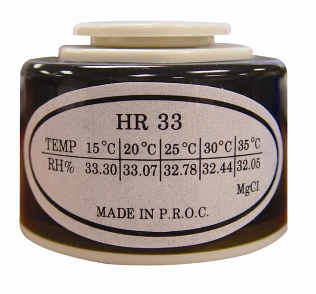 Frasco de solución salina 33% (marrón tiza oscuro) para psicrómetro 45-52233 e higrómetro 45-52230