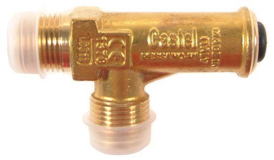 Safety valve flare CASTEL 3060/45C210, 1/2" NPT - 5/8" SAE, 21 bar