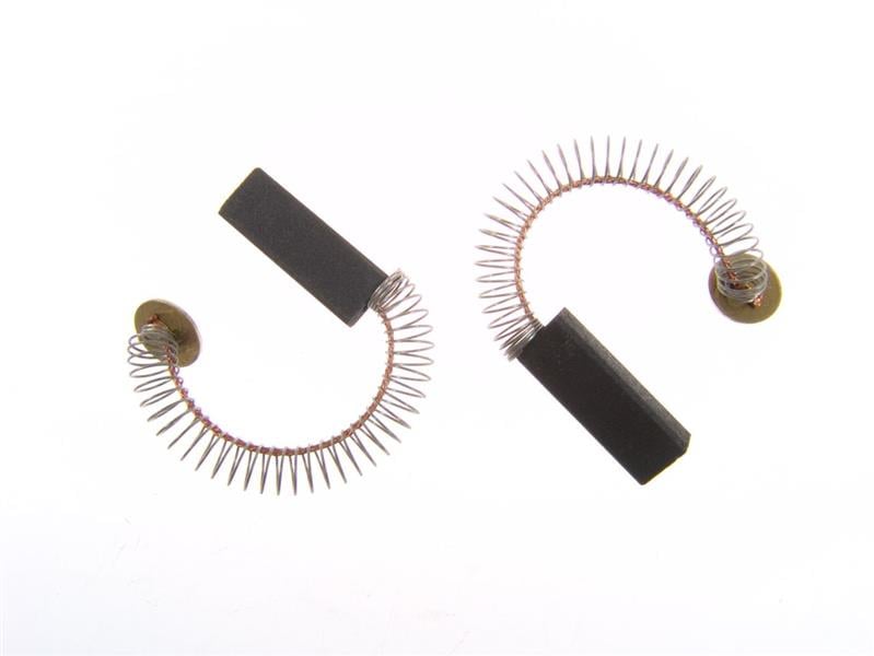 Motor carbon with spring, plaited copper wire and connector plate 6 x 9 x 25 mm, ZANUSSI, ELECTROLUX, couple