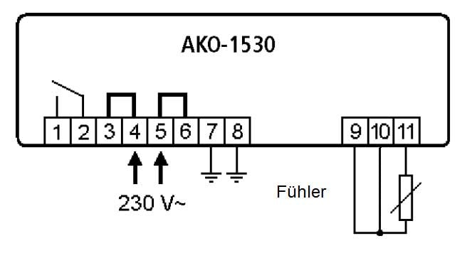 Regulador de refrigeración AKO 1530,1R 230V IP65 600