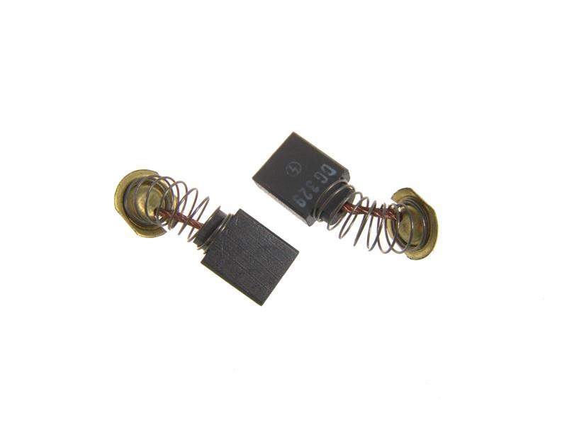 Motor carbon with spring and connecting plate. plaited copper wire connection, MAKITA – pair, 5 x 11 x 12 mm