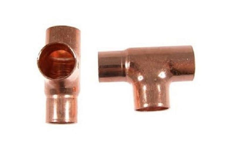 Pieza en T de cobre reduce i/i/i/i/i 18-18-15 mm