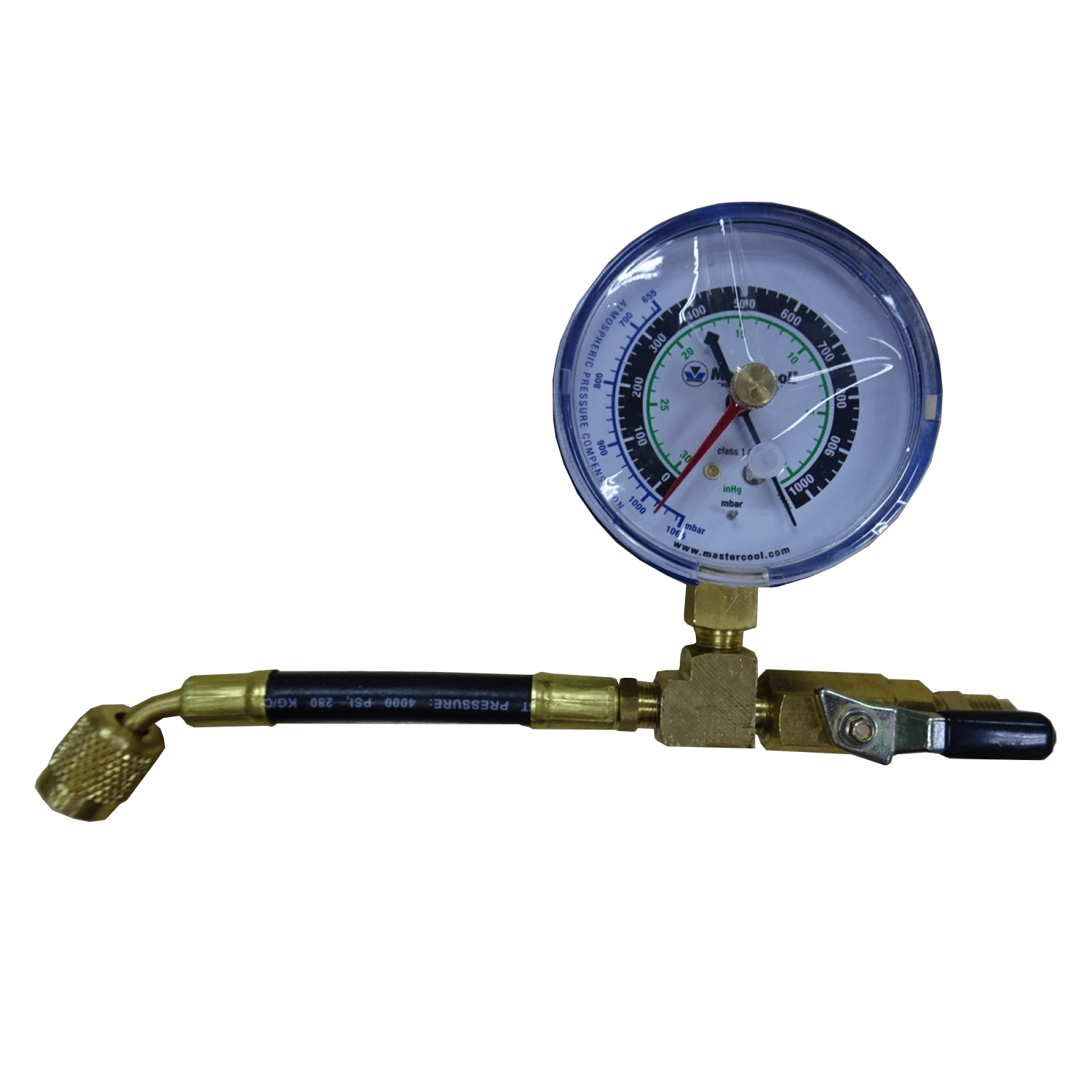 Analoge vacuümmeter met regelklep 1/4 "Torch Jack x 1/4" Torch Plug