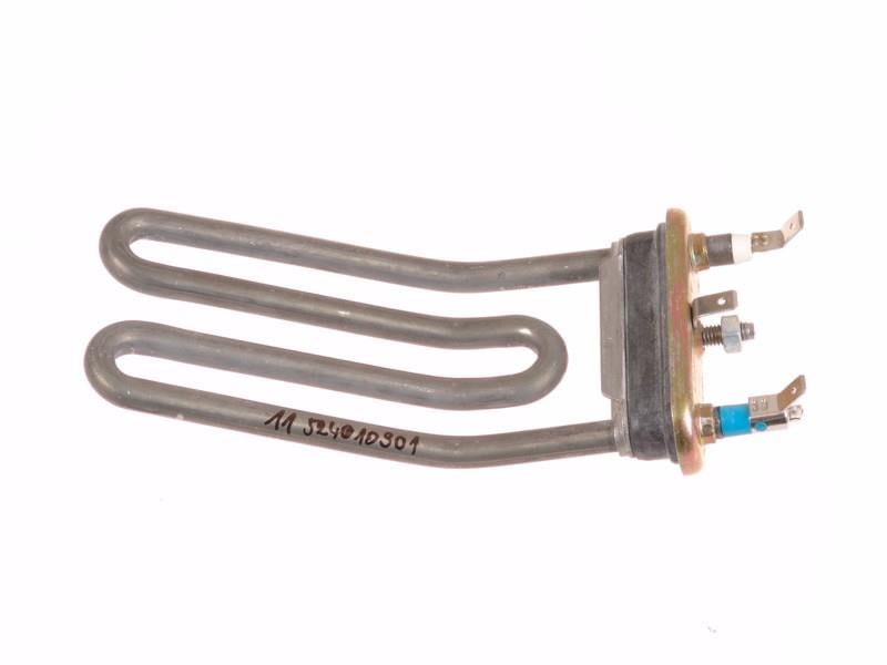 heating element ARDO, 1950 W, l = 220 mm, flange with thermal insulation and two double two terminal lugs.
