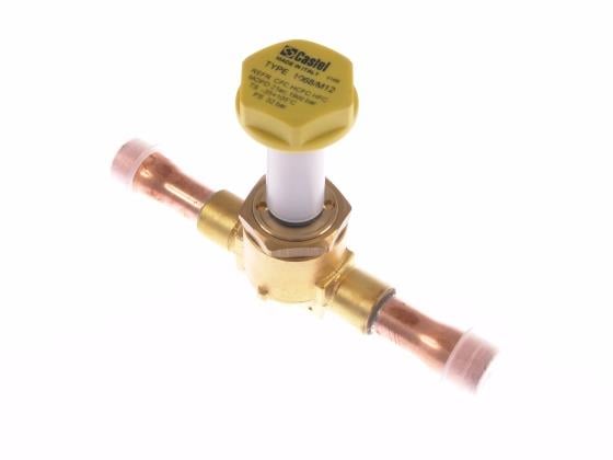 Solenoid valve Castel, NC, solder connections 12 mm ODS, without coil, 1068/M12S