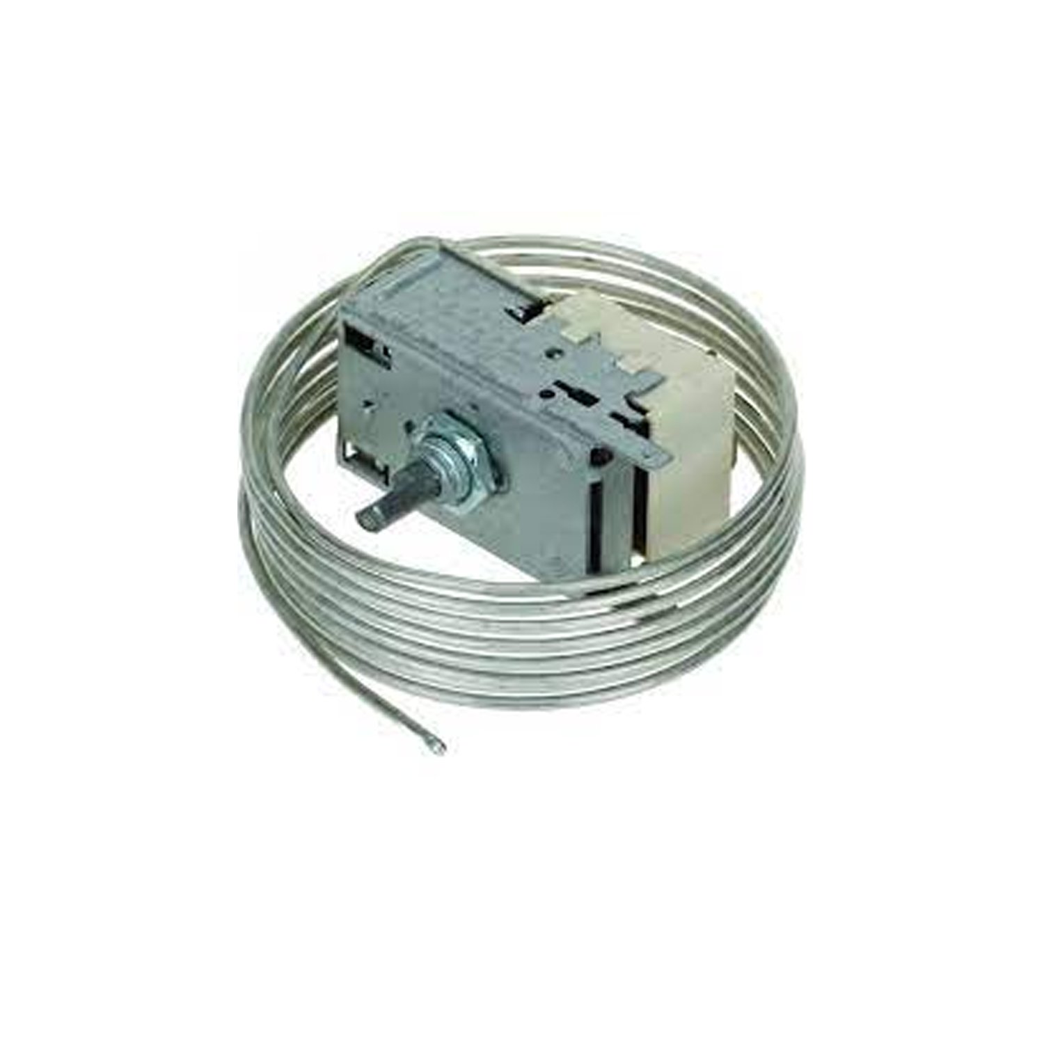 THERMOSTAT RANCO K55-L5078,2 contacts 6A 250V capillary tube 2000 mm cold +1.4°C, warm +5.4°C crescent-shaped shaft ø 6x4.6 mm
