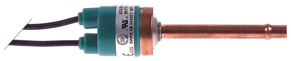Presostato Danfoss ACB-2UA426W, conexión soldar 6mm, 250V longitud del cable 2000mm 6A
