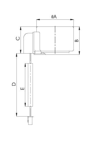 Coil Sanhua PQ-M03 012-000001 voor elektronische expansieklep DPF (S03) 4.0C-01, DPF (S03) 6.5C-02