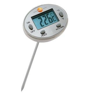 Mini thermomètre étanche, longueur 120 mm, testo 0560 1113