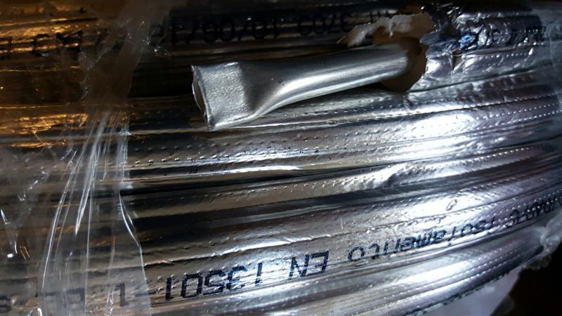 Rura aluminiowa AL, izolowana, 1/2" - 1,2 mm (12 mm), opakowanie 50 m