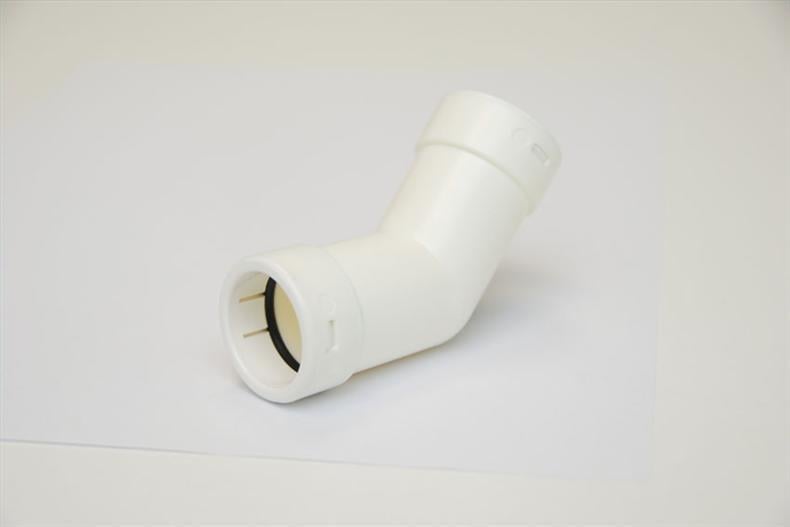 Conexión tubo de desagüe duro de 45° Ø20 mm
