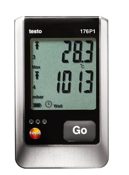 testo 176 P1 Pressure, Temperature and Humidity Data Logger, 5-channel (internal & external), 0572 1767