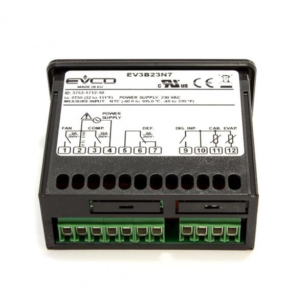 Controllore di refrigerazione EVCO - EV3B23N7 230V, 2Hp / 8A / 5A, senza sensore