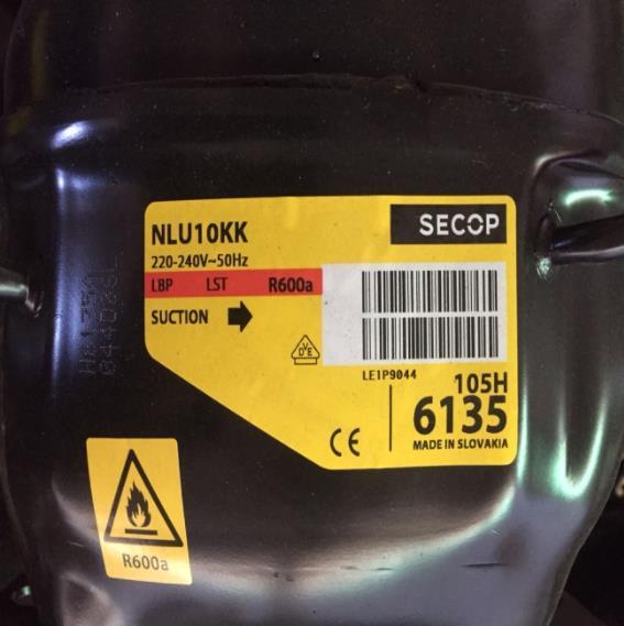 Compressore Danfoss Secop NLU10KKK, LBP - 600a, 220-240V, 50Hz, 105H6135