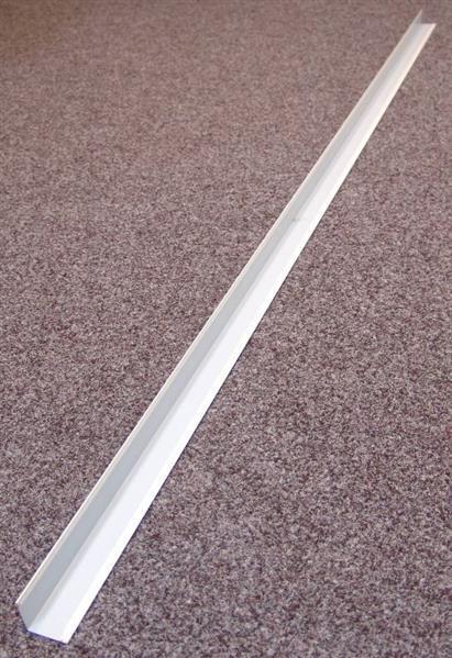 Witte metalen strip - buiten L 200x200 mm, l = 2,0 m