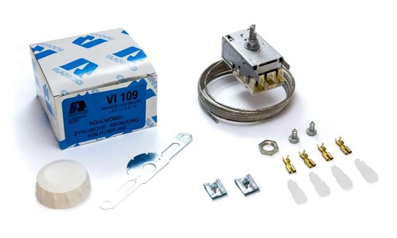Thermostat KIT VI109 - RANCO K59-H1303002, tube capillaire 2000mm, plage de réglage - 21/+ 4.5 °C, 250V, 6 (6) A (pour réfrigérateur)