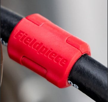Refrigerant premium filling hose set 1.5 m (red, blue, yellow) 1/4" SAE - Fieldpiece HR3B - A1 & A2L 