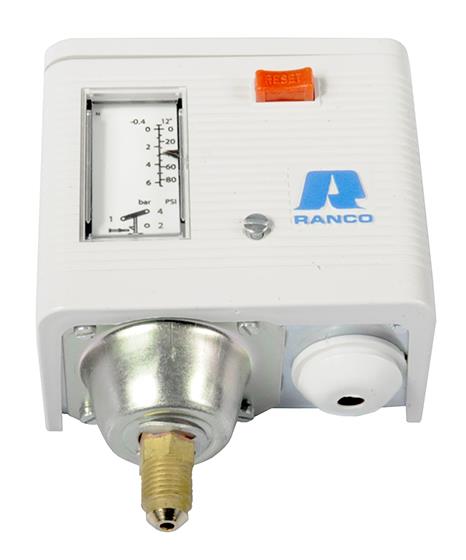 Przelacznik cisnienia Ranco low pressure O16-H670501, -0,3 do 7 bar, reczny reset