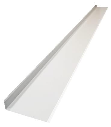 Bandes métalliques blanches - extérieur L80 x 40 mm, L = 2,0 m