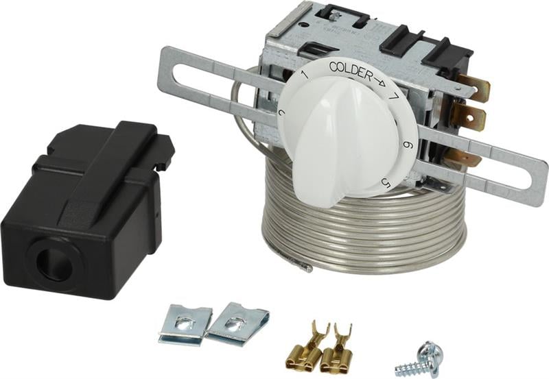THERMOSTAT DANFOSS 077B7008 KIT N°8,3 contacts 6A 250V ø 6x4.6 mm, longueur capillaire 2000 mm, froid -1/8.5°C, chaud +11/+6°C