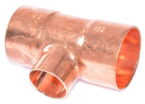 Copper T-piece reduces i / i / i 54-35-54 mm, 5130