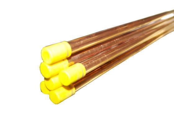 Copper pipe - hard 10 x 1 mm 5 m 0.31 kg/m, EN 12735-1