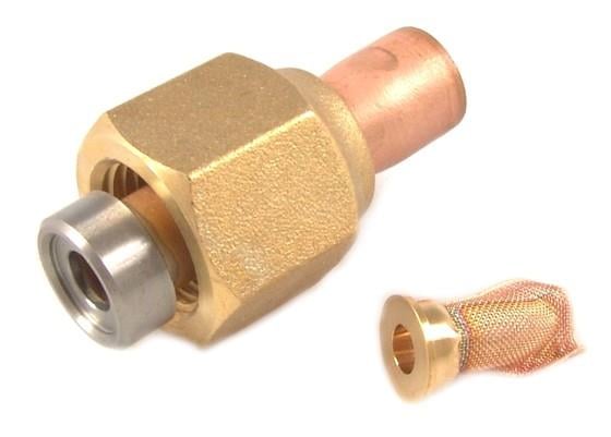 Solder adapter Danfoss, 10mm ODF (without nozzle) with filter for T2 / TE2 expansion valves