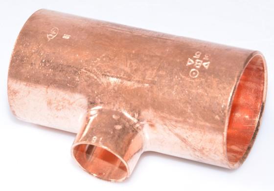 Copper T-piece reduces i / i / i 35-18-35 mm, 5130