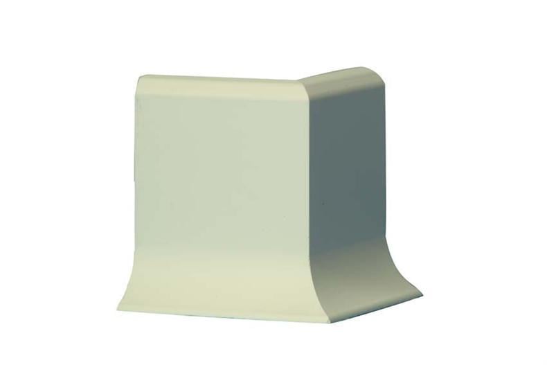 Angle extérieur pour plinthe en béton polyester RAL 9010 - 100x100 mm