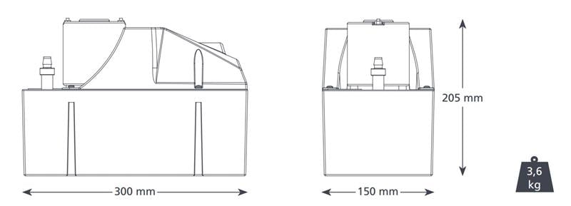 Condensate Pump Tank Pump Aspen - Heet Water Economie, 900 L / H, (FP2092)