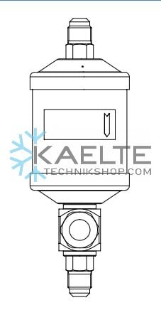 Filterdroger met zichtglas (station Wagon) Castel DI308N / 4, 084, 1/2 "SAE