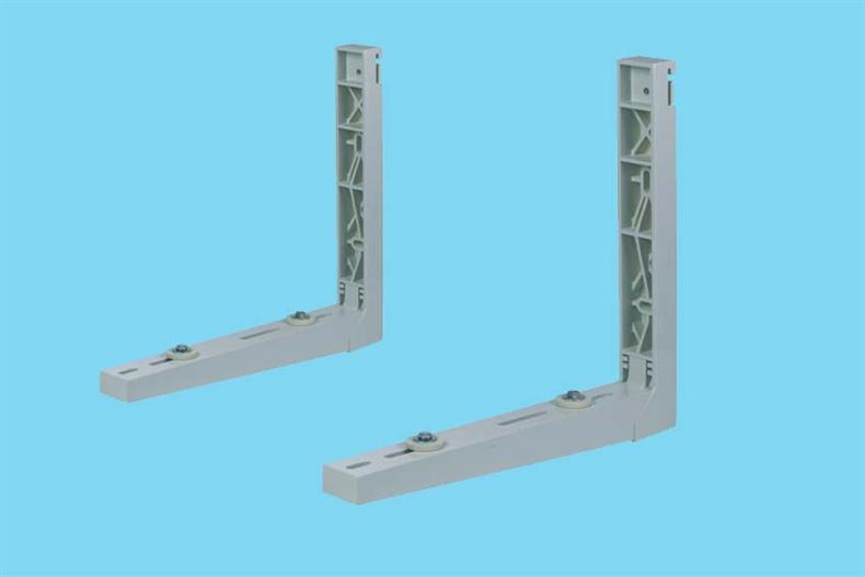 Soporte compuesto sin barra transversal (soporte de pared) 460x410 mm - 40+40 kg - Tornillos CNS
