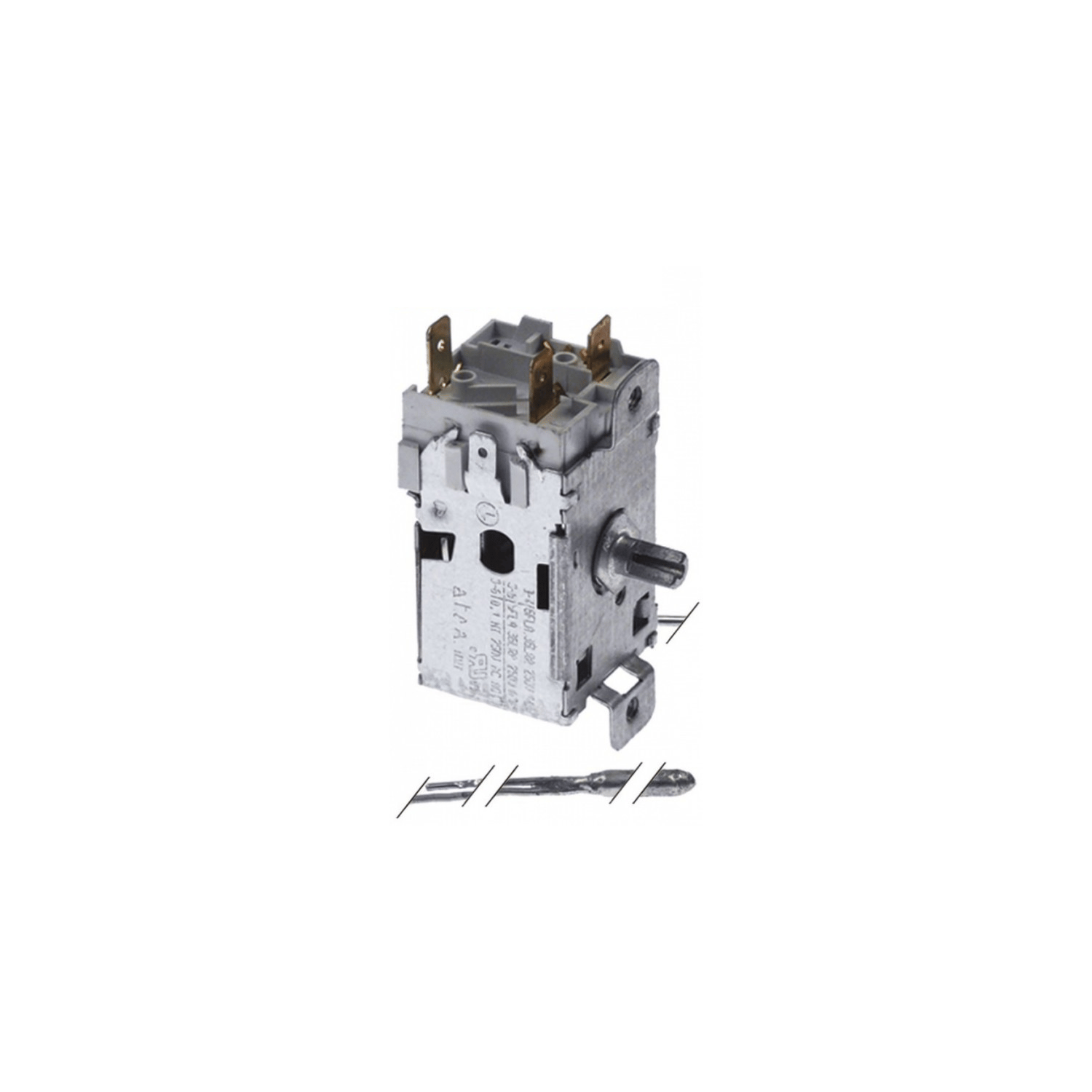 TERMOSTAT do pojemnika Ranco K22-L1075, 3 styki 6A 250V kapilara 2800 mm otwór pólksiezycowy ø 6x4 mm sonda ø 9,5x100 mm, Alternativa dla ATEA A21 0065
