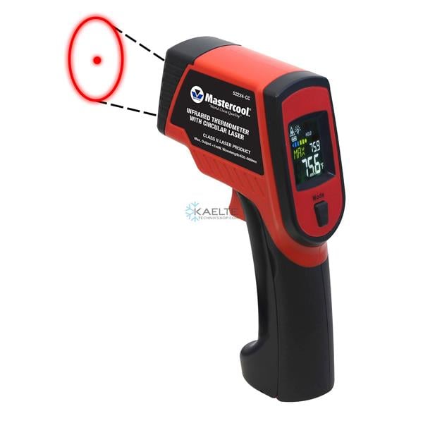 Infrared laser thermometer with circular laser -76 to 1400°F (-60 to 760°C)