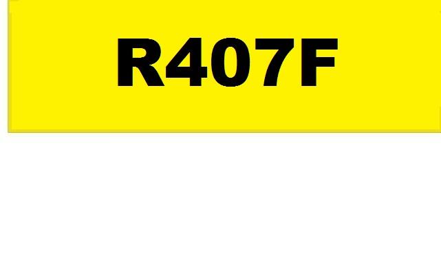 Sticker for refrigerant R407F