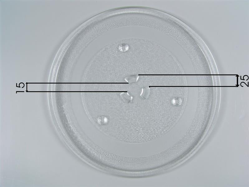 Plaque en verre pour micro-ondes - Modèle B - Ø 288 mm