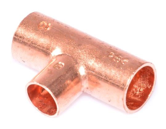 Copper tee reduces i / i / i 10-08-10 mm