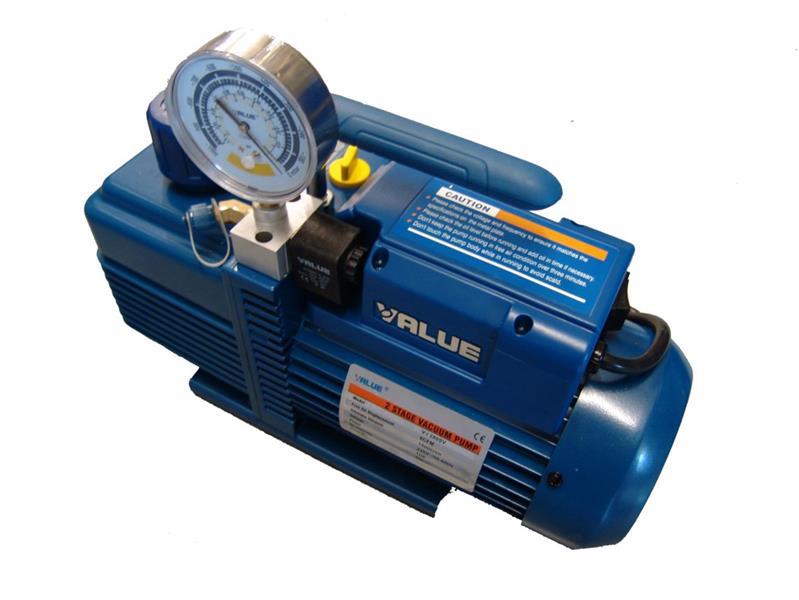 2-stage vacuum pump with vacuum gauge, V-i260SV, 142 l/min, 220V +