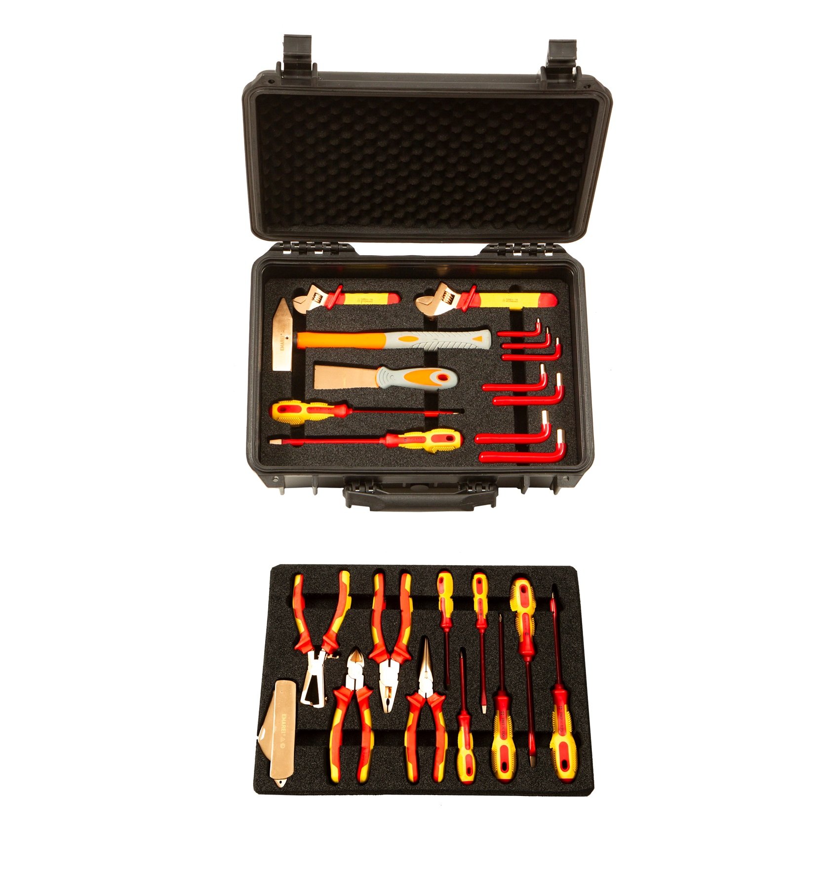 3 stuks draagbare gereedschapstas, klein, 600D Oxford-doek, waterdicht, ritssluiting, gereedschapstas met riem, multifunctioneel, slijtvast, zeildoek, opbergtas voor elektriciens, timmerlieden